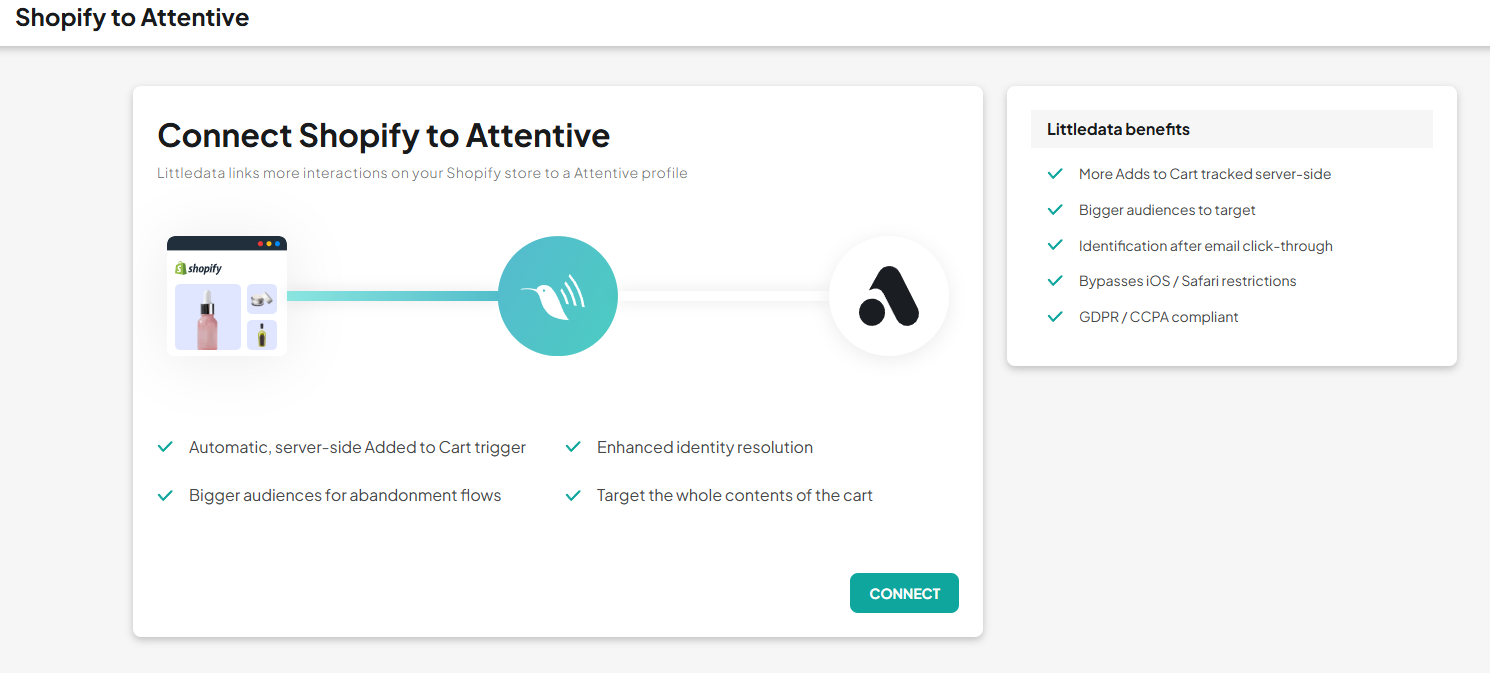 attentive start flow