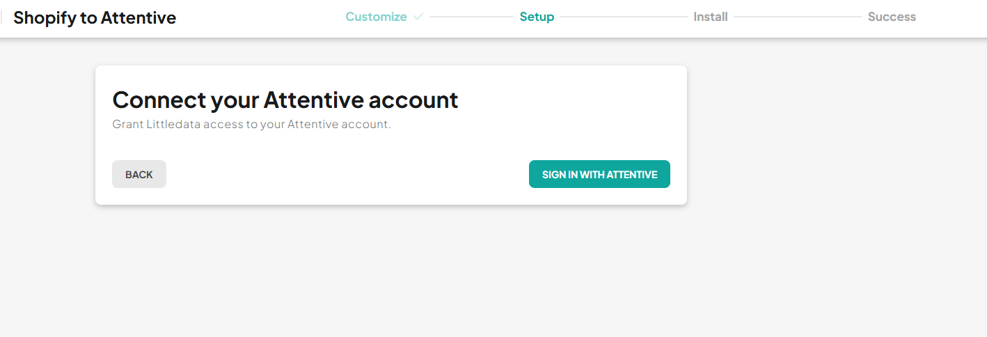 connect attentive account