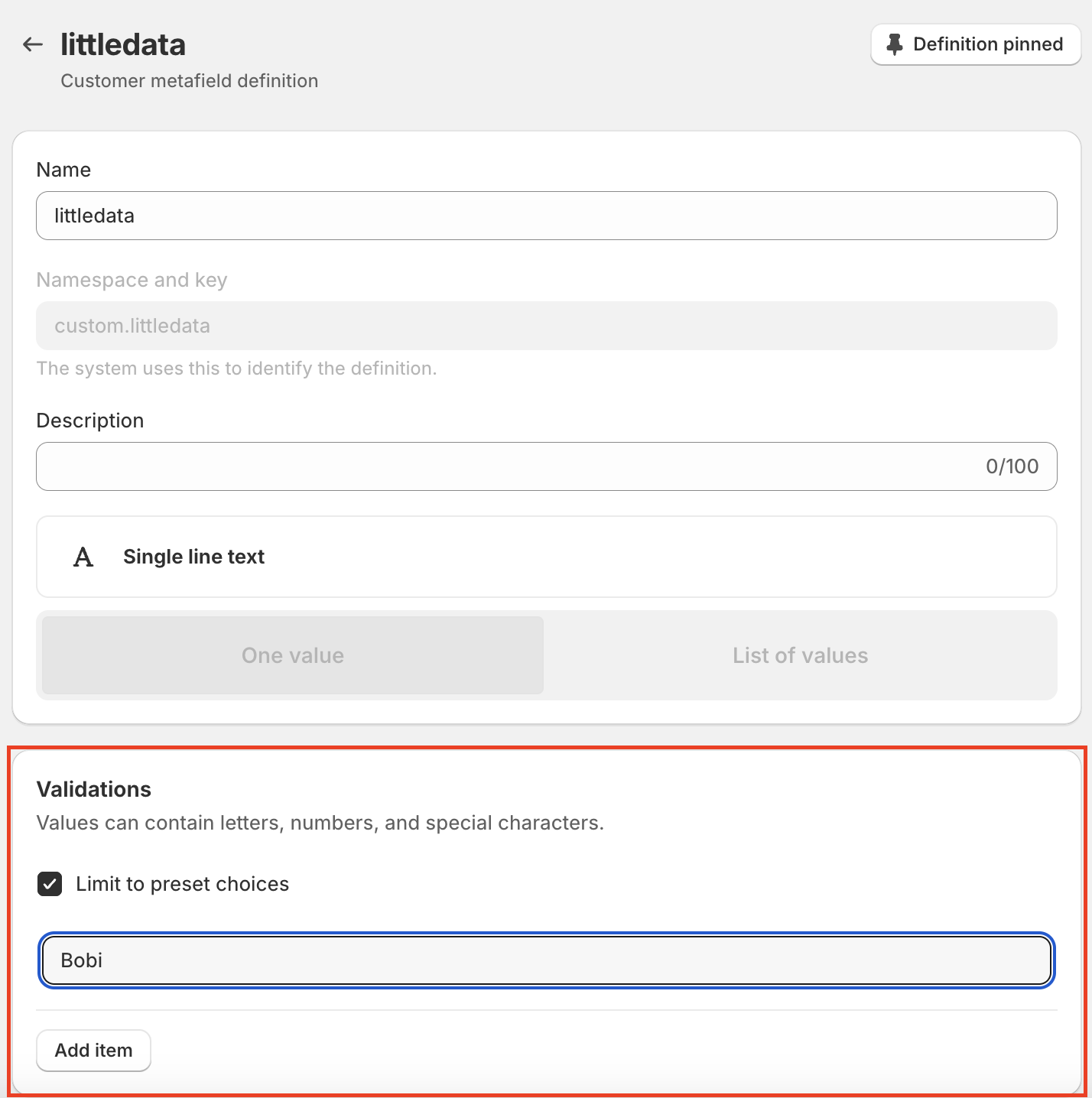 Validate Customer metafield change