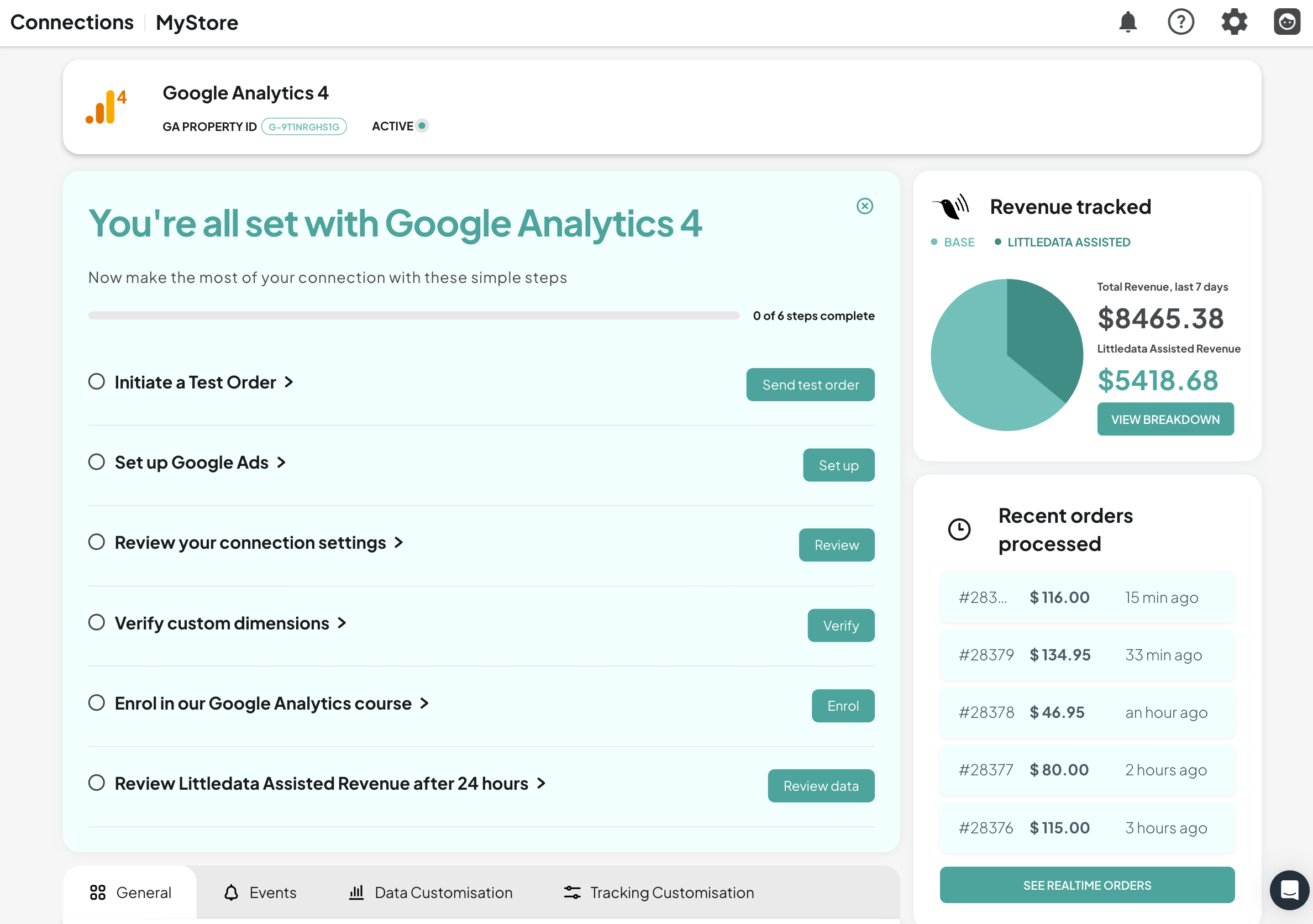 Google Analytics tracking