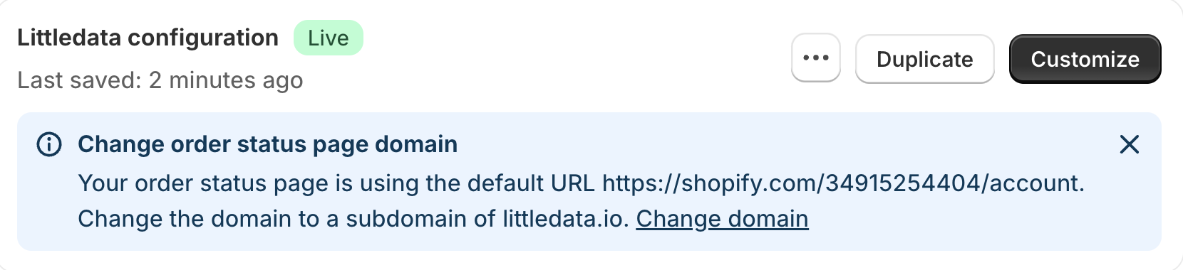 change order status domain