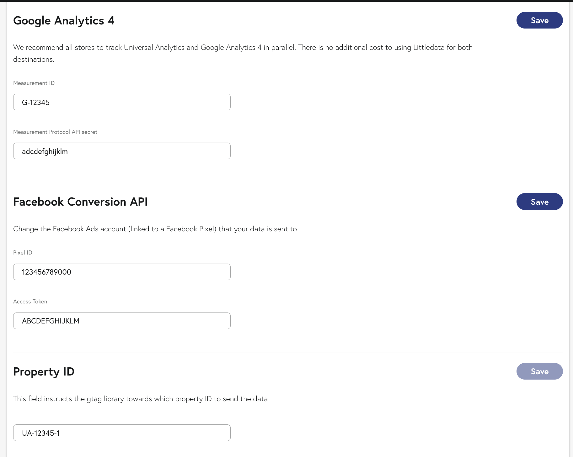 Data pipeline settings