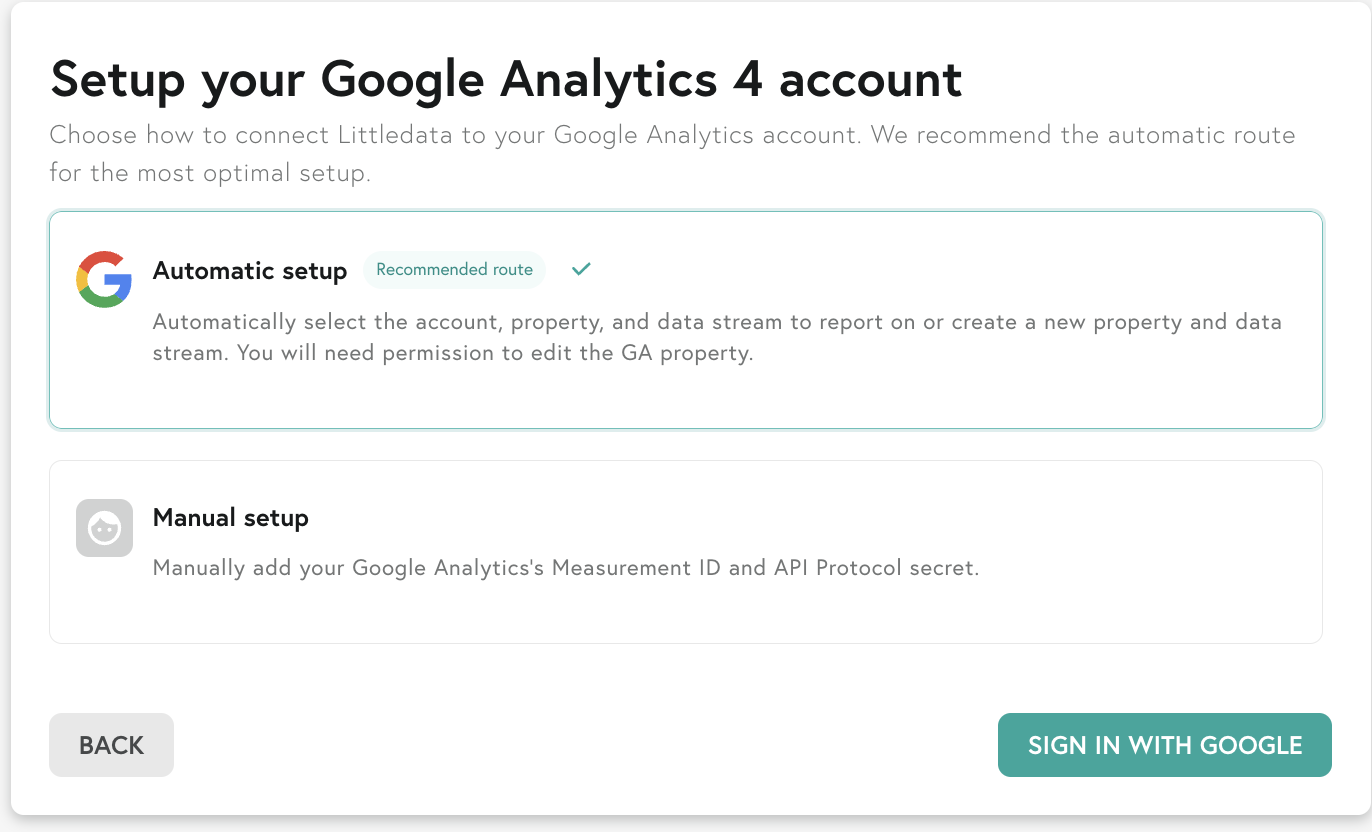 Connect your Google Analytics 4 account