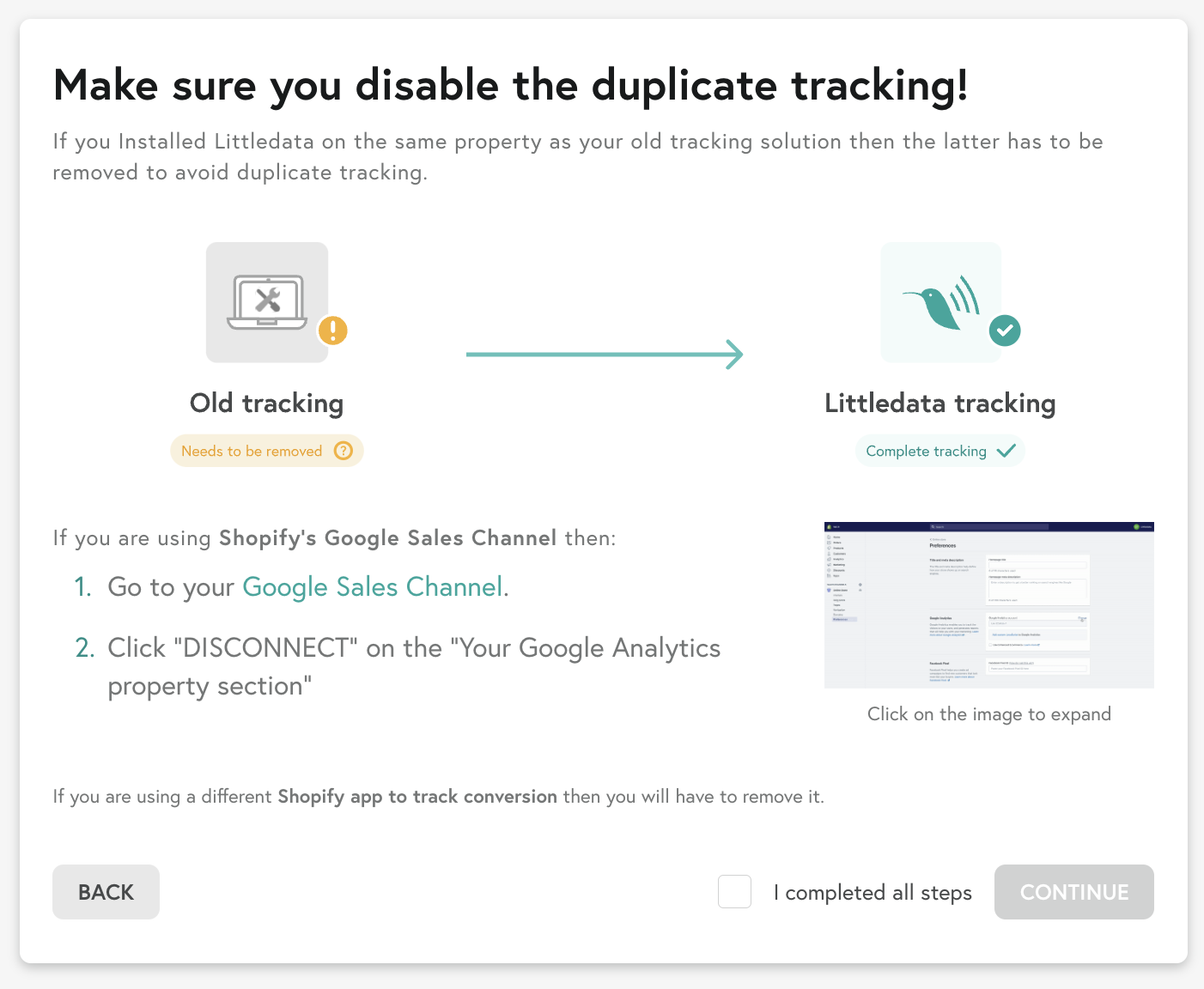 Disable duplicate tracking
