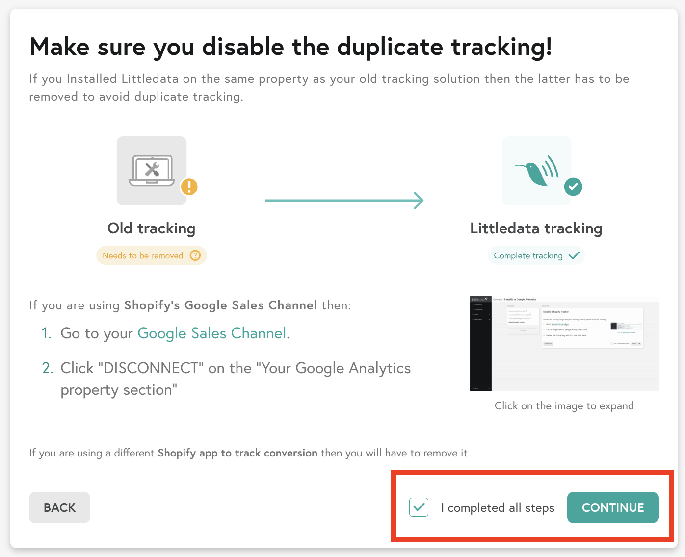 Disable the duplicate tracking