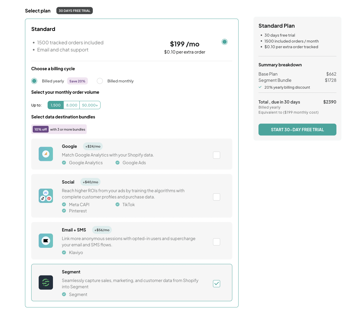 Littledata connection for Segment